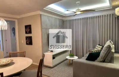 Apartamento mobiliado para alugar com 135 m² e 2 quartos em vila aviação, bauru - sp