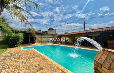 Chácara com 3 dormitórios à venda, 1000 m² por r$ 950.000,00 - residencial praia dos namorados - americana/sp