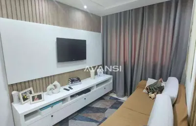 Apartamento edifico av. da saúde com 2 dormitórios à venda, 56 m² por r$ 395.000 - vila nossa senhora de fátima - americana/sp