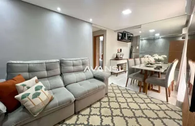 Apartamento parque alliance com 2 dormitórios à venda, 45 m² por r$ 260.000 - jardim terramérica ii - americana/sp