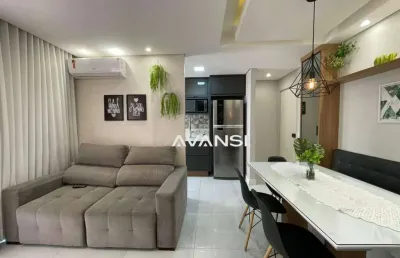 Apartamento com 2 dormitórios à venda, 60 m² por r$ 420.000,00 - residencial dona margarida - santa bárbara d'oeste/sp