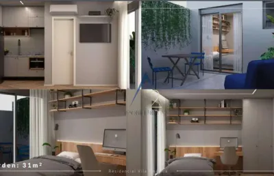 Lançamento de studio com garden próximo a ufpr jd botânico