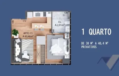 Apartamento com 1 dormitório à venda, 40 m² por r$ 597.277,79 - centro - cascavel/pr