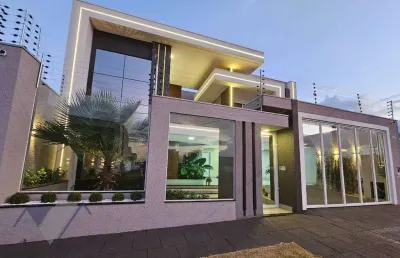 Sobrado com 3 dormitórios para alugar, 225 m² por r$ 14.000,00/mês - tropical iii - cascavel/pr