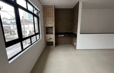 Vila belmiro- sobreposta  alta-2 suites- churrasqueira-1 vaga- ref 2273