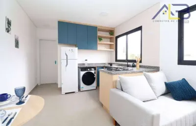 Apartamento com 1 dormitório à venda, 26 m² por r$ 209.000 - cajuru - curitiba/pr