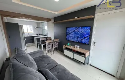 Apartamento semi mobiliado com 3 dormitórios à venda, 76 m² por r$ 490.000 - atuba - pinhais/pr