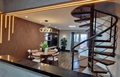 Cobertura duplex à venda - 3 dorm sendo 2 suítes - 246m² - rudge ramos - sbc