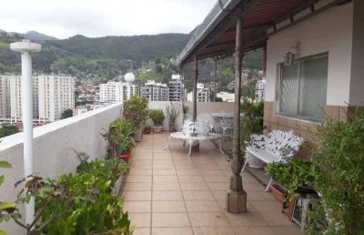 Cobertura linear com 4 quartos terraço à venda, 181 m² por r$ 1.099.999 - grajaú - rio de janeiro/rj