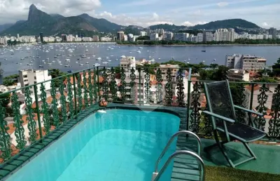 Apartamento triplex com 5 dormitórios à venda, 530 m² por r$ 5.500.000,00 - urca - rio de janeiro/rj
