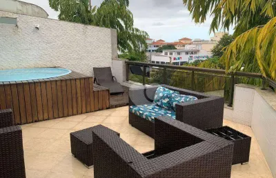 Cobertura com 3 quartos à venda, 205 m² por r$ 1.400.000 - recreio dos bandeirantes - rio de janeiro/rj
