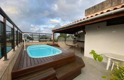Cobertura com 5 quartos à venda , 277 m² por r$ 1.450.000 - recreio dos bandeirantes - rj
