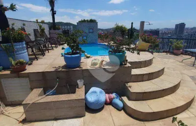Cobertura duplex 5 quartos 4 vagas, condomínio garden park grajaú - rio de janeiro/rj