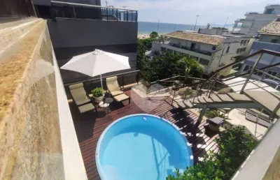 Cobertura com 5 quartos à venda, 707 m² por r$ 7.890.000 - jardim oceânico - rio de janeiro/rj