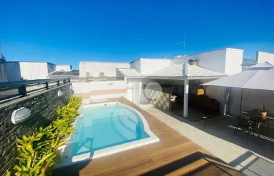 Cobertura com 3 quartos a venda , 260 m² por r$ 1.790.000 - recreio dos bandeirantes - rio de janeiro