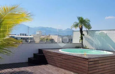 Cobertura indescritível com 4 suítes 4 vagas  à venda, 317 m² por r$ 2.250.000 - recreio dos bandeirantes - rio de janeiro/rj
