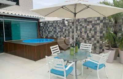 Cobertura duplex com 3 quartos (2 suites) ,190 m² à venda por r$1.700.000 -recreio dos bandeirantes