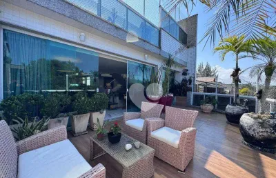 Cobertura com 4 quartos à venda , 367 m² por r$2.150.000,00 - recreio dos bandeirantes - rio de janeiro
