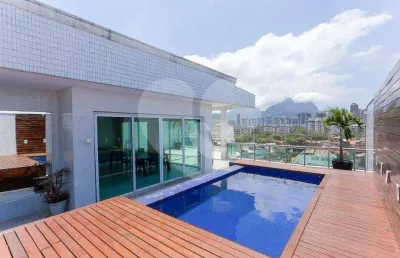 Cobertura com 3 quartos para alugar, 575 m² por r$ 48.860/mês - barra da tijuca - rio de janeiro/rj
