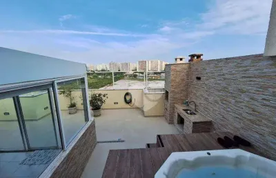 Cobertura duplex 3 quartos 1 suíte - 148 m² - por r$ 1.110.000,00 - recreio dos bandeirantes