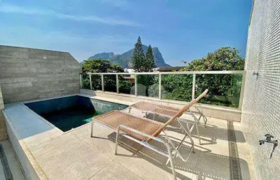 Lopes enjoy vende espetacular cobertura duplex, 4 suítes, 1 locação, 325 m², 4 vagas, jardim oceânico - barra da tijuca.