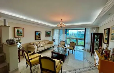 Cobertura com 4 dormitórios à venda, 417 m² por r$ 4.200.000,00 - barra da tijuca - rio de janeiro/rj
