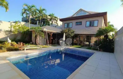Casa com 5 quartos à venda, 471 m² por r$ 6.300.000 - barra da tijuca - rio de janeiro/rj