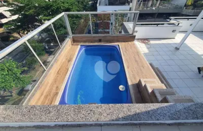 Cobertura com 3 quartos à venda, 201 m² por r$ 2.280.000 - jardim oceânico - rio de janeiro/rj