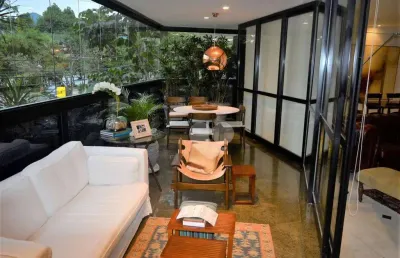 Apartamento de alto padrão com 4 quartos, vista para lagoa e montanha, acabamento de primeira - r$ 6,9 milhões