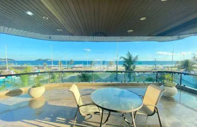 Apartamento à venda na barra da tijuca, frontal mar com 4 quartos,   377 m² por r$ 4.800.000 - jardim oceânico - rio de janeiro/rj