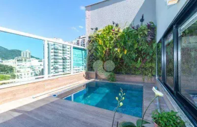 Cobertura à venda, 140 m² por r$ 2.680.000,00 - botafogo - rio de janeiro/rj