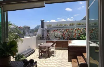Cobertura com 4 dormitórios à venda, 170 m² por r$ 2.820.000,00 - lagoa - rio de janeiro/rj