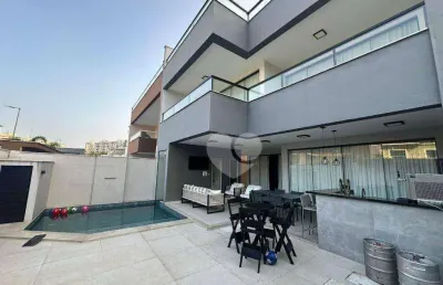 Casa no bothânica nature à venda, 6 quartos e todo mobiliado por r$ 4.500.000 - recreio dos bandeirantes - rio de janeiro/rj