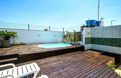 Cobertura com 4 quartos (suítes) à venda, 232 m² por r$ 3.600.000 - jardim oceânico - rio de janeiro/rj