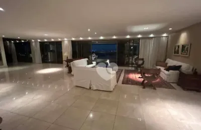 Apartamento com 4 suítes para alugar, 414 m² por r$ 24.155/mês - barra da tijuca - rio de janeiro/rj