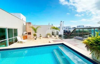 Jardim oceânico - cobertura duplex reformada de 4 suítes com vista para a pedra da gávea. perto da praça do ó, posto 3. barra da tijuca/rj.