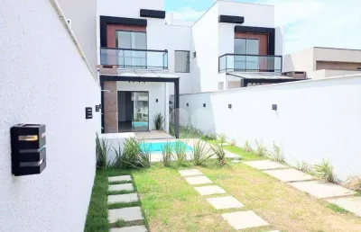 Casa 3 quartos 1 suíte com terraço - 186 m² - r$ 449.900,00 - pedra de guaratiba