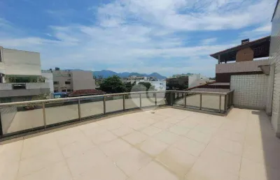 Carlos galhardo cobertura com 4 quartos, 2 suítes  para alugar, 288 m² por r$ 8.389/mês - recreio dos bandeirantes - rio de janeiro/rj