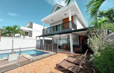 Casa com 4 dormitórios à venda, 370 m² por r$ 3.700.000,00 - recreio dos bandeirantes - rio de janeiro/rj