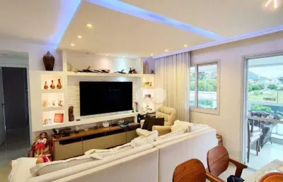 Espetacular cobertura com 3 quartos sendo 2 suítes à venda, 161 m² por r$ 1.490.000 - recreio - rio de janeiro/rj