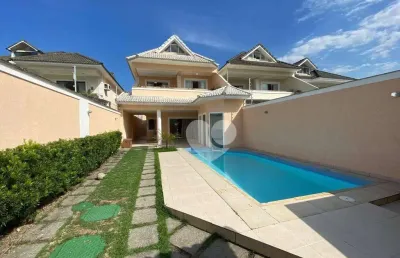 Casa com 5 quartos para alugar, 300 m² por r$ 17.029/mês - barra da tijuca - rio de janeiro/rj