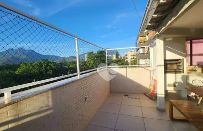 Cobertura com 2 quartos para  alugar, 147 m² por  r$ 11.344/mês - barra da tijuca - rio de janeiro/rj