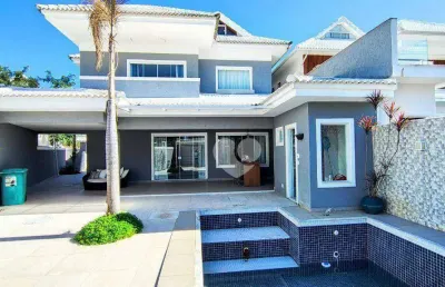 Casa com 4 suítes à venda, 255 m² por r$ 2.700.000 - recreio - rio de janeiro/rj