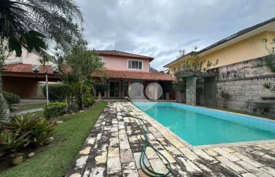 Casa com 4 suítes à venda, 495 m² por r$ 3.200.000 - recreio dos bandeirantes - rio de janeiro/rj