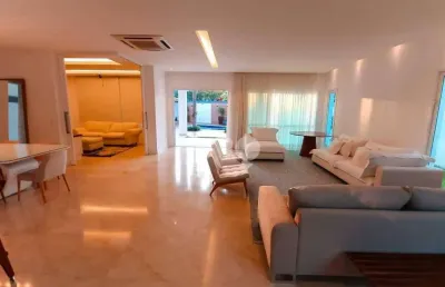 Casa alto padrão com 5 quartos à venda, 400 m² por r$ 8.500.000 - barra da tijuca - rio de janeiro/rj