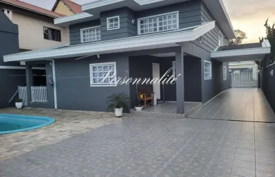 Casa para venda em são josé dos pinhais, silveira da motta, 4 dormitórios, 2 suítes, 4 banheiros, 8 vagas