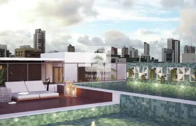 Apartamento com 1 dormitório à venda, 42 m² por r$ 369.900 - tambaú - joão pessoa/pb