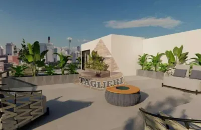 Prédio comercial novíssimo, com arquitetura imponente e design
