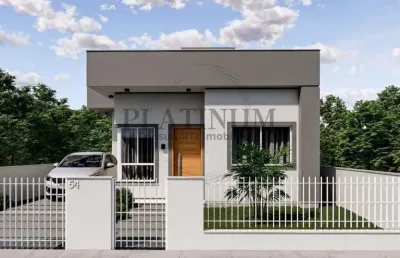 Casa para venda em palhoça, bela vista, 3 dormitórios, 1 suíte, 1 banheiro, 2 vagas
