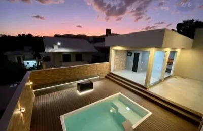 Casa para venda em palhoça, pedra branca, 3 dormitórios, 1 suíte, 1 banheiro, 2 vagas